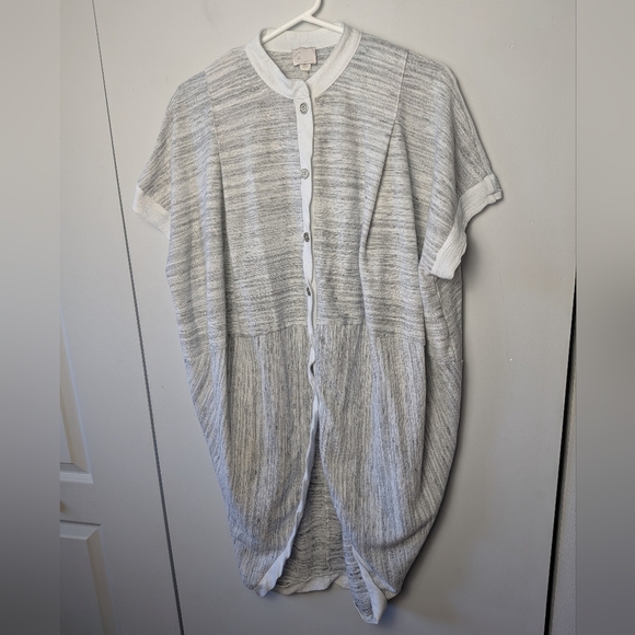 ANTHROPOLOGIE 9h15 STCL Women Sweater Button Up Size Small Made In USA Loose Fit - Picture 2 of 10